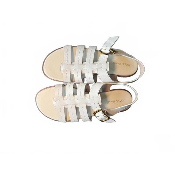 Cole Haan Shoes - New Cole Haan Women's White Leather Sandals, Size 7.5